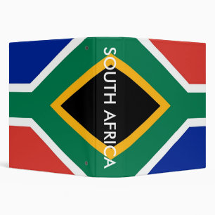 Classeur avec drapeau d'Afrique du Sud