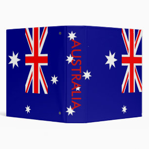 Classeur avec drapeau d'Australie
