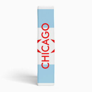 Classeur avec Drapeau de Chicago, Illinois, États-