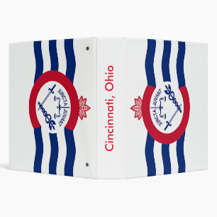 Classeur avec Drapeau de Cincinnati, Ohio