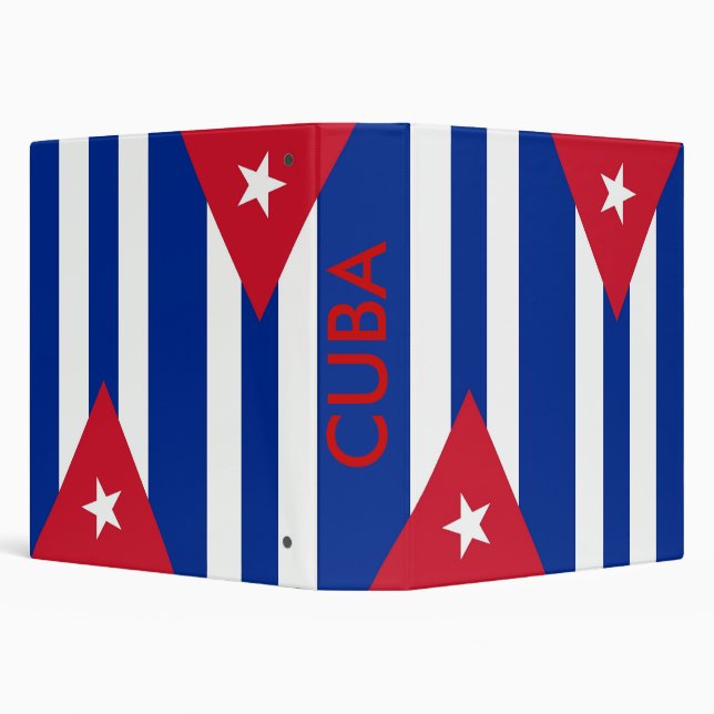Classeur avec Drapeau de Cuba (Arrière-plan)