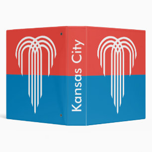 Classeur avec drapeau de Kansas City, Missouri