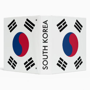 Classeur avec drapeau de la Corée du Sud