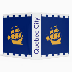 Classeur avec drapeau de la ville de Québec, Canad