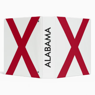 Classeur avec Drapeau de l'Alabama, États-Unis