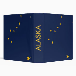 Classeur avec drapeau de l'Alaska, États-Unis