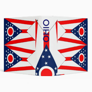 Classeur avec Drapeau de l'Ohio, USA