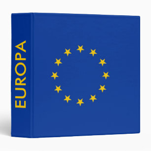 Classeur avec drapeau de l'Union européenne
