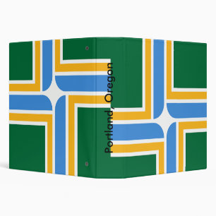 Classeur avec drapeau de Portland, Oregon, États-U