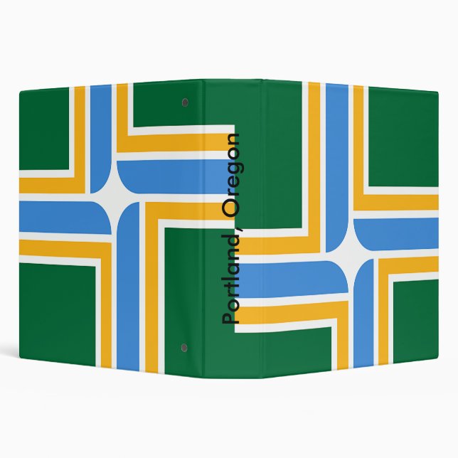 Classeur avec drapeau de Portland, Oregon, États-U (Arrière-plan)