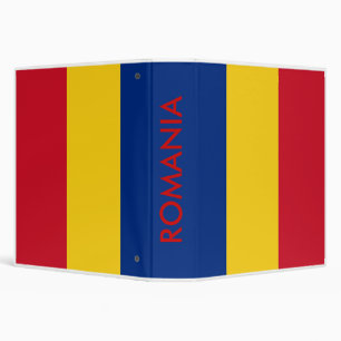 Classeur avec drapeau de Roumanie