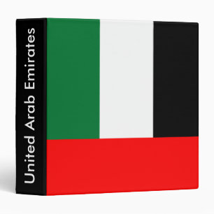 Classeur avec drapeau des Émirats arabes unis