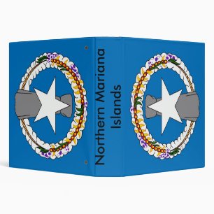 Classeur avec drapeau des îles Mariannes du Nord