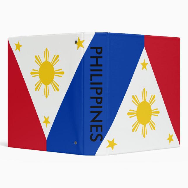Classeur avec drapeau des Philippines (Arrière-plan)