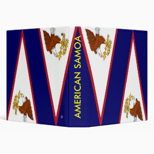 Classeur avec drapeau des Samoa américaines, États