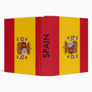 Classeur avec drapeau d'Espagne