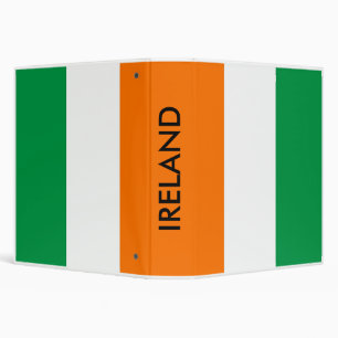 Classeur avec drapeau d'Irlande