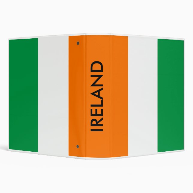 Classeur avec drapeau d'Irlande (Arrière-plan)