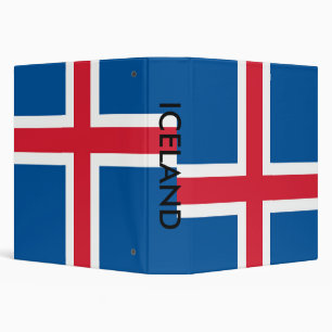 Classeur avec drapeau d'Islande