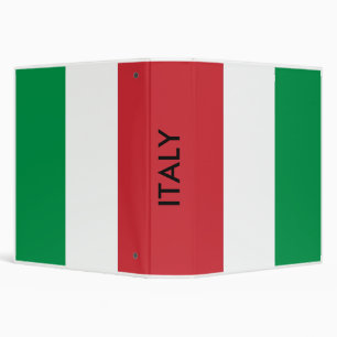 Classeur avec Drapeau d'Italie