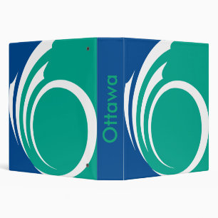 Classeur avec drapeau d'Ottawa, Canada