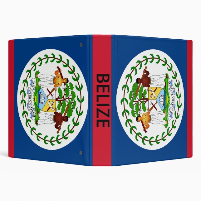 Classeur avec Drapeau du Belize (Arrière-plan)
