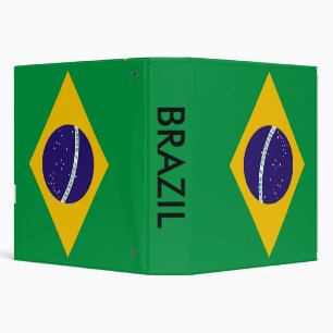 Classeur avec drapeau du Brésil