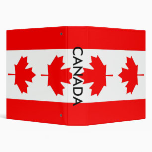 Classeur avec drapeau du Canada