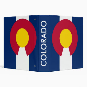 Classeur avec drapeau du Colorado, États-Unis