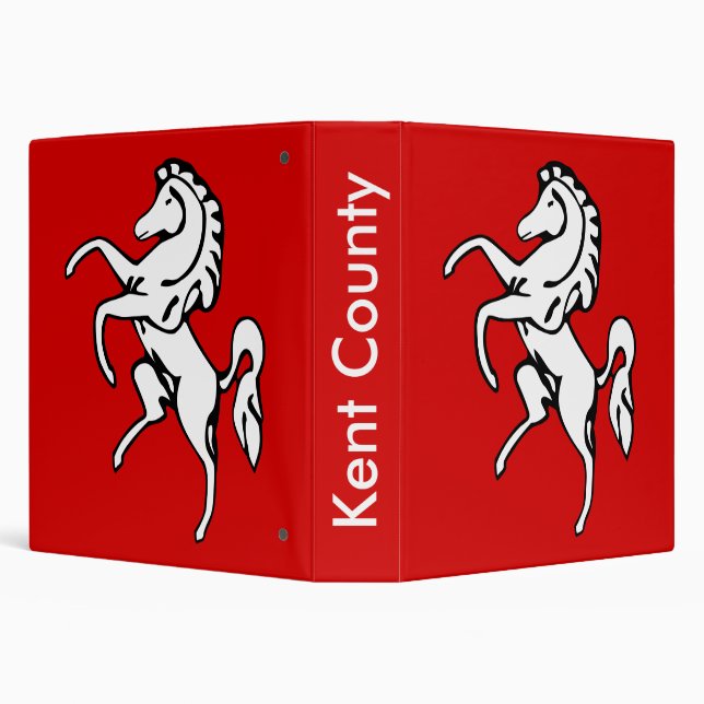 Classeur avec Drapeau du Comté de Kent, Angleterre (Arrière-plan)