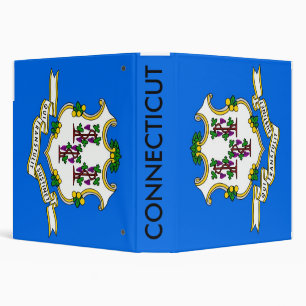 Classeur avec drapeau du Connecticut, États-Unis