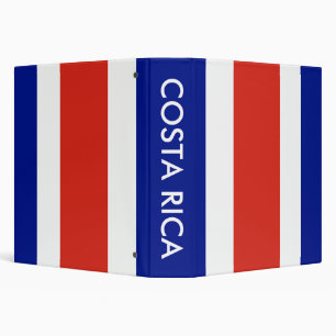Classeur avec drapeau du Costa Rica