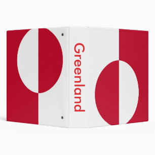 Classeur avec drapeau du Groenland