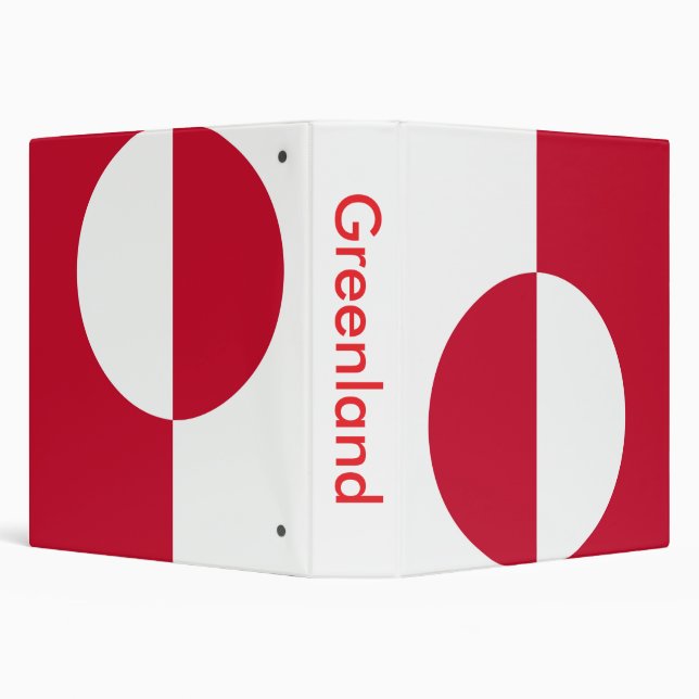 Classeur avec drapeau du Groenland (Arrière-plan)