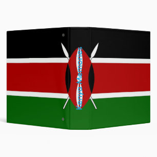 Classeur avec drapeau du Kenya