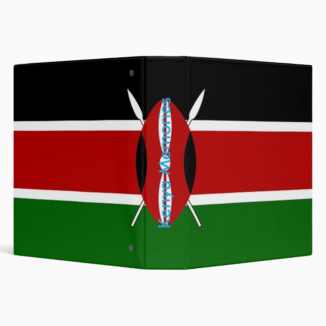 Classeur avec drapeau du Kenya (Arrière-plan)