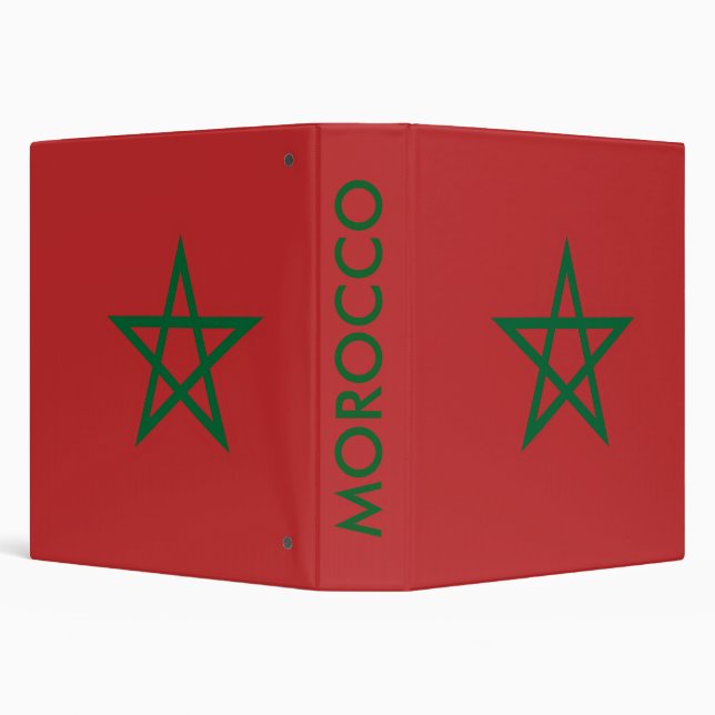 Classeur avec drapeau du Maroc (Arrière-plan)