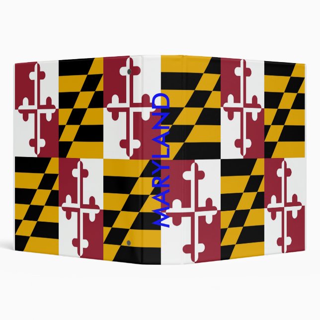 Classeur avec Drapeau du Maryland, USA (Arrière-plan)