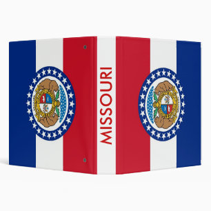 Classeur avec drapeau du Missouri, États-Unis
