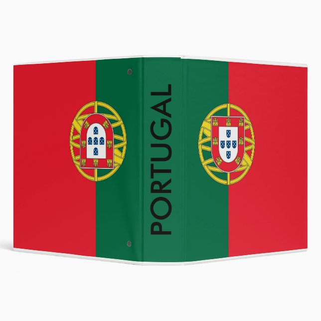 Classeur avec drapeau du Portugal (Arrière-plan)