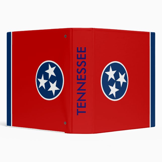 Classeur avec drapeau du Tennessee, États-Unis (Arrière-plan)