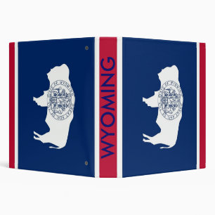 Classeur avec Drapeau du Wyoming, États-Unis