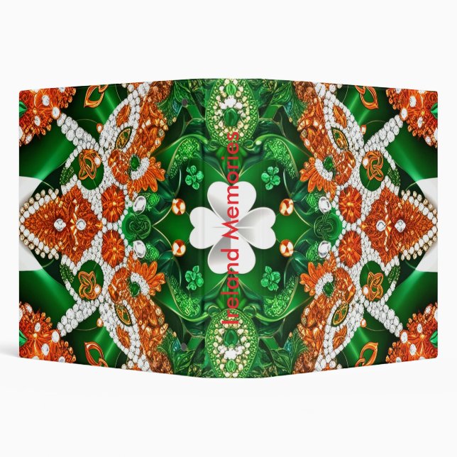 Classeur avec Irlande Colours Design (Arrière-plan)