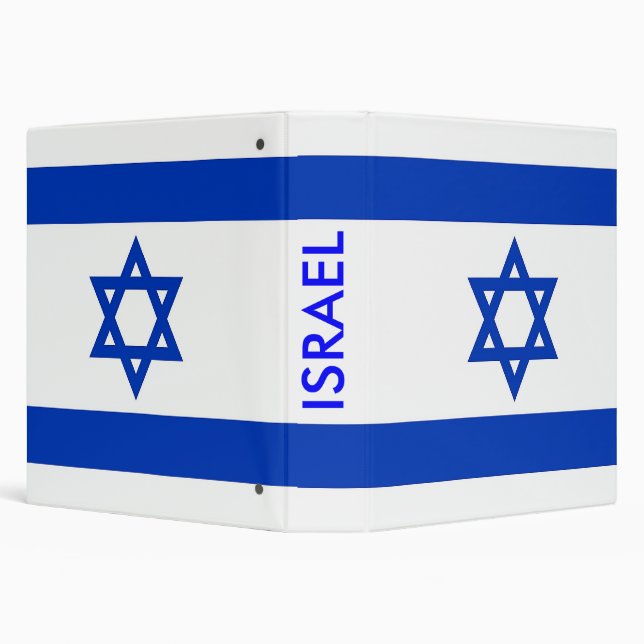 Classeur avec le drapeau d'Israël (Arrière-plan)