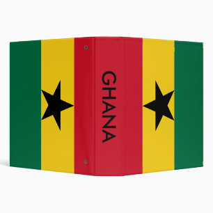 Classeur avec le drapeau du Ghana