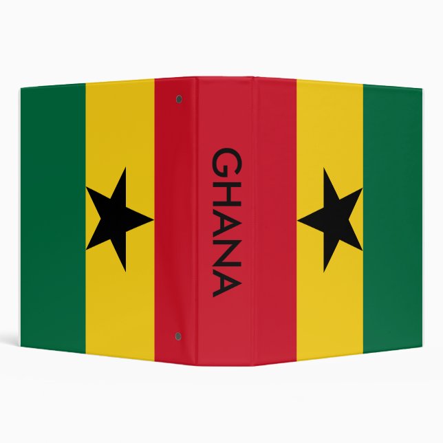 Classeur avec le drapeau du Ghana (Arrière-plan)