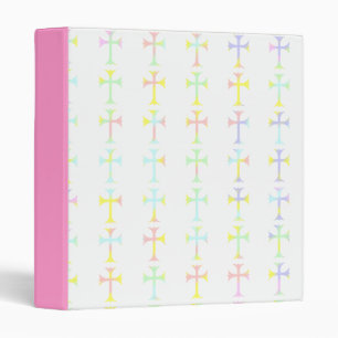 Classeur avec les croix en pastel