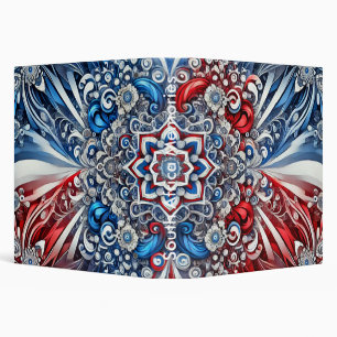Classeur avec motif aux couleurs françaises