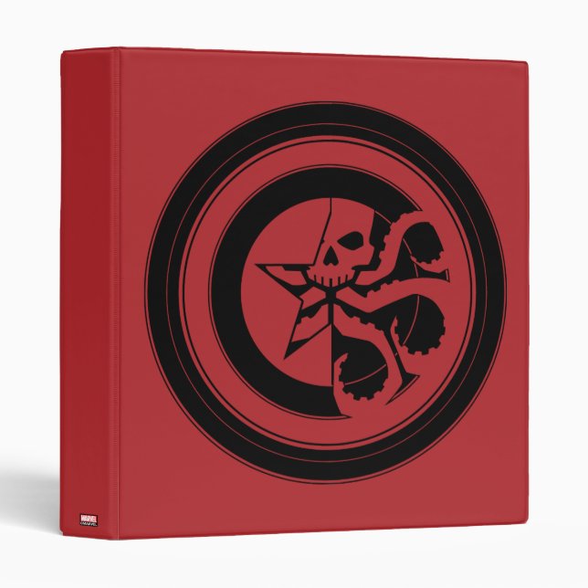 Classeur Avengers Classiques | Bouclier du Captain America  (Devant/Côté)