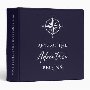 Classeur Aventure marine personnalisée Bleu